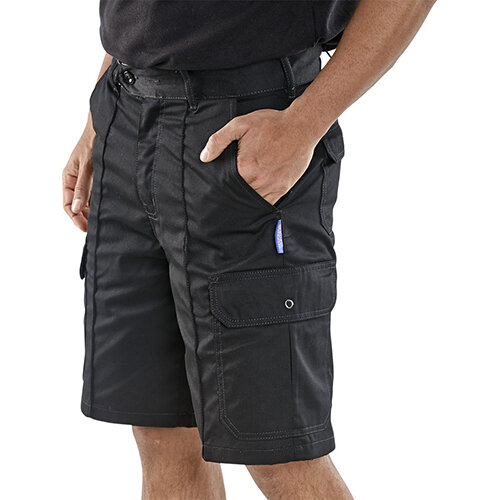 Cargo Pockets 42 inch Waist Black 