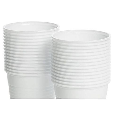 Nupik Tall Plastic Disposable Vending Cold Drink Cups 7oz/200ml White [Pack of 2000] 5585 Additional Image 3