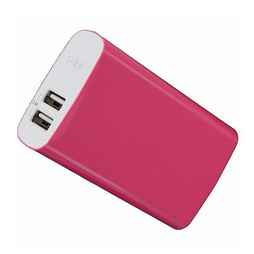 pink belkin portable charger