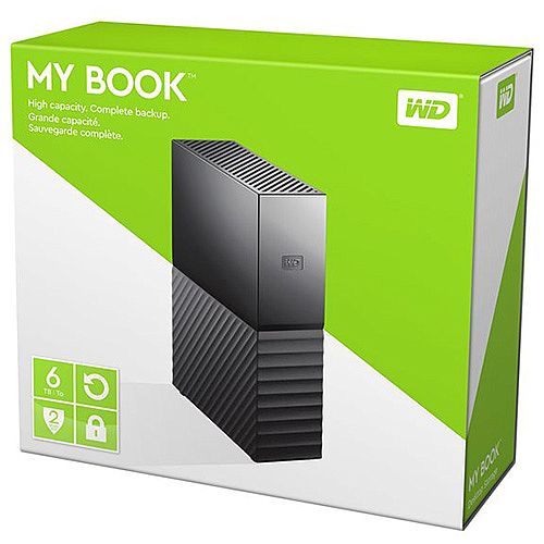 WD My Book WDBBGB0060HBK - Hard drive - encrypted - 6 TB  