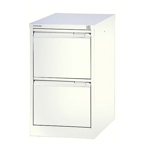 Bisley 2 Drawer Filing White Matttroy