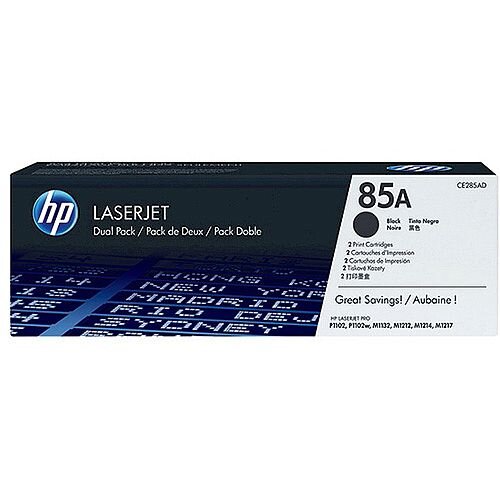 HP 85A Black Laser Toner Cartridge Twin 