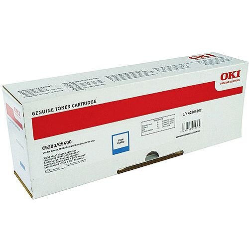 Toner cartridge cyan, for c5200/5400 3000 pages (42804507) (5031713025795)