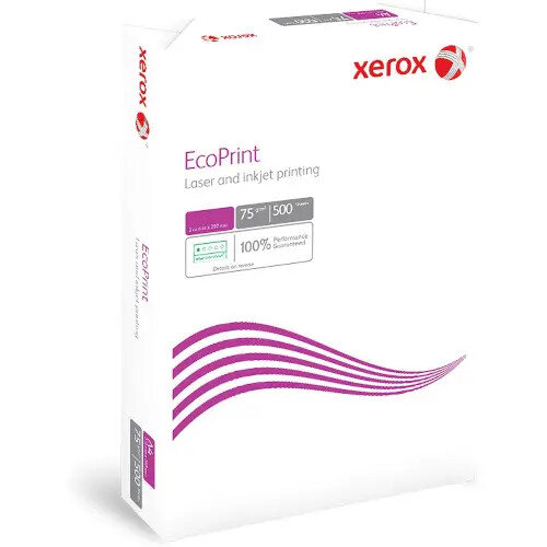 Xerox EcoPrint A3 75gsm Copier Paper White 1 Ream of 500 Sheets - Side View