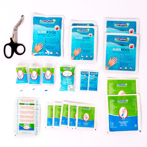 Astroplast Mezzo Burns Dispenser First Aid Kit, Up to 10 Person (Ref 1009004) - Comprehensive Burns Treatment Kit Additional Image 2