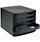 Invo Desktop Drawer Set 5 Drawers A4 and Foolscap Black/ Black Ref 8344100-11448