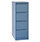 4 Drawer Steel Filing Cabinet Flush Front Blue Bisley BS4E