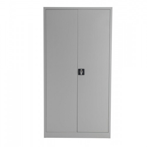 Steel Double Door Cupboard 1790 mm H x 920 mm W x 420 mm D in Grey Additional Image 9