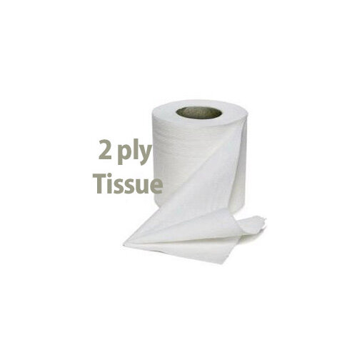 Luxury White 2-Ply Toilet Roll (Pack of 40) DQ4PK