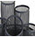 Mesh Pencil Pot 5 Tube Black Osco Additional Image 2