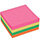 Sticky Notes Cube Pad of 320 Sheets 76x76mm Neon Rainbow 5 Star