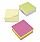 Sticky Notes Cube Pad of 320 Sheets 76x76mm Neon Rainbow 5 Star