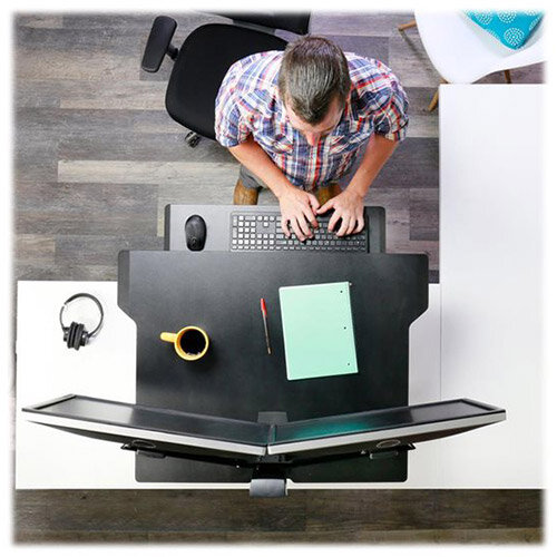 Ergotron WorkFitTX Standing Desk Converter Height Adjustable Black