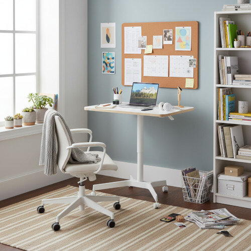 Perfect size for Student Use - Leitz Ergo Small Manual Height Adjustable Sit Stand Desk