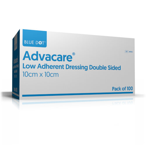 Advacare Low-Adherent Dressing - 10cm x 10cm, Box of 100 Additional Image 2