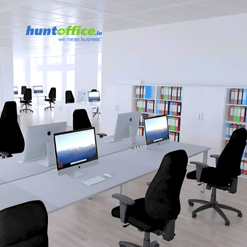 Esme Office Chair in large open office plan - multiple chairs shown