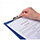 Foolscap Blue Clipboard PVC 5 Star