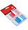 5 Star Index Flags 50 per Pack 25mm Red and Blue [Pack 2]