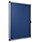 5 Star Glazed Noticeboard Display Case with Aluminium Trim Blue 1200x900mm