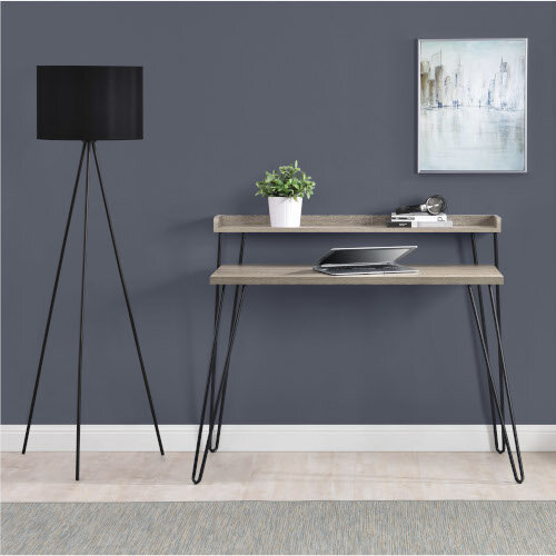 Haven Retro Home Office Desk with Riser - Stylish and Functional Design Additional Image 1