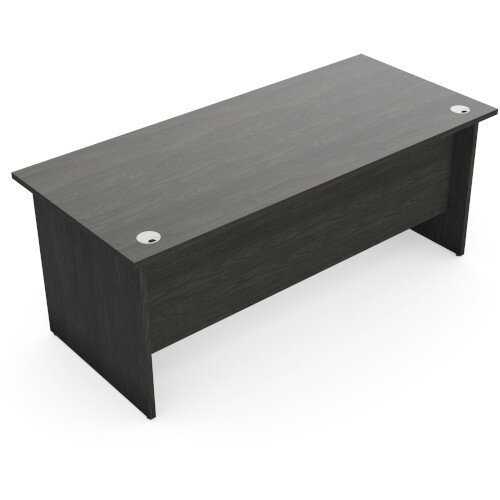 Panel End Desk Rectangular W1800xD800xH725mm Carbon Walnut Ashford Additional Image 2