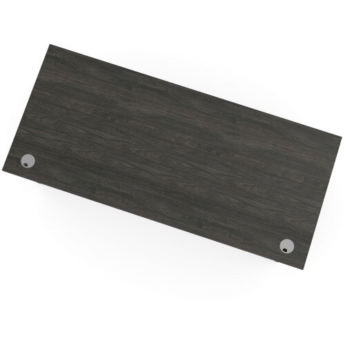 Panel End Desk Rectangular W1800xD800xH725mm Carbon Walnut Ashford Additional Image 4