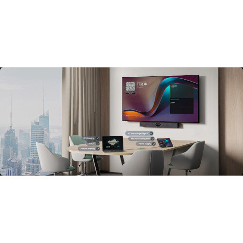 Yealink MeetingBar A25 Video Bar and CTP25 Touch Console Kit Bundle Black 3840 x 2160 pixels 30 fps