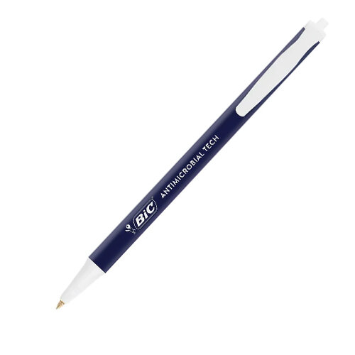 Bic Clic Stic Antimicrobial Ballpoint Pen Blue Pack of 20 500462 Hunt