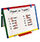 Bi-office Coloured Frame Magnetic Drywipe Whiteboard 600x450 MB0407866 Additional Image 1