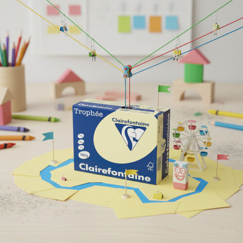 Trophee Ivory A4 Card 160gsm – Pack of 250 Sheets (1101C) - Fun Creative Playtime Setting