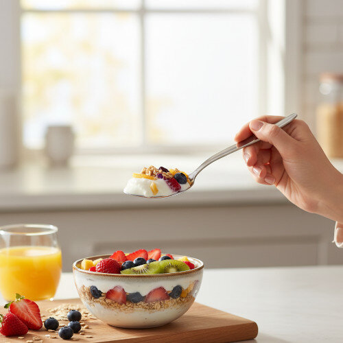 lifestyle Stainless Steel Cutlery Teaspoons Pack of 12 F09656