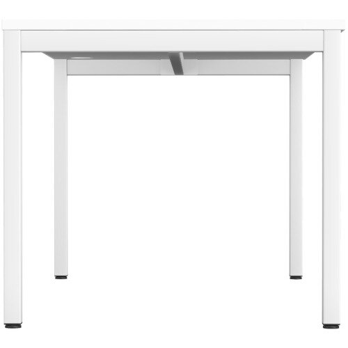 C-Sense Rectangular Single Desk with White Portal Top & White Leg W1400xD800xH725mm Additional Image 2