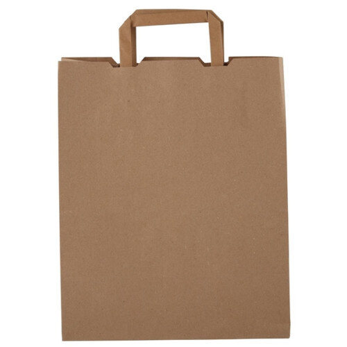 Vegware Compostable Recycled Paper Carrier Bags Large (250 pack) Additional Image 2