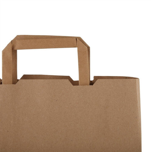 Vegware Compostable Recycled Paper Carrier Bags Large (250 pack) Additional Image 3