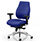 Chiro Plus 24 Hour Posture Office Chair - High Back Multi-Functional Arms - Lumbar Support -Seat Slide- Serene Blue - Weight Tolerance 150kg Additional Image 2