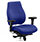 Chiro Plus 24 Hour Posture Office Chair - High Back Multi-Functional Arms - Lumbar Support -Seat Slide- Serene Blue - Weight Tolerance 150kg Additional Image 3