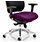 Chiro Plus 24 Hour Posture Office Chair - High Back Multi-Functional Arms - Lumbar Support - Seat Slide - Black Back - Purple Seat - Weight Tolerance 150kg Additional Image 4
