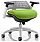 Flex Task Operator Office Chair White Frame White Back Swizzle Green Seat Additional Image 2