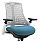 Flex Task Operator Office Chair White Frame White Back Kingfisher Green Seat Additional Image 2