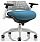 Flex Task Operator Office Chair White Frame White Back Kingfisher Green Seat Additional Image 3