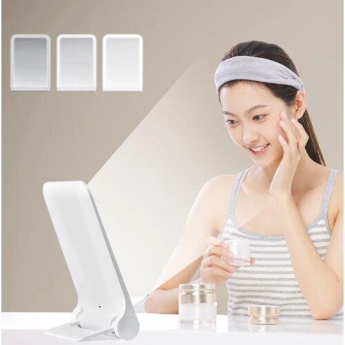 EKO iMira Foldable Lighted Mirror - White