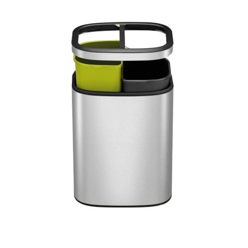 EKO Oli Cube Compact Recycling Bin 5L - Silver