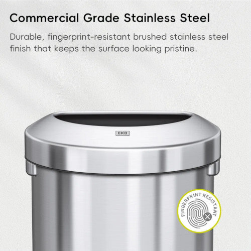 EKO Urban Commercial Waste Bin 60L - Silver