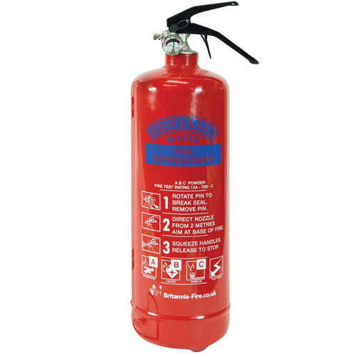 IVG Fire Chief Dry Powder 1kg Fire Extinguisher Refillable for Class ABC Guardian Ref IVGS1.0KG FM01010