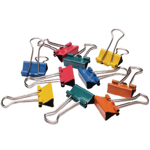 Q-Connect Foldback Clip 24mm Assorted KF03652 Huntoffice