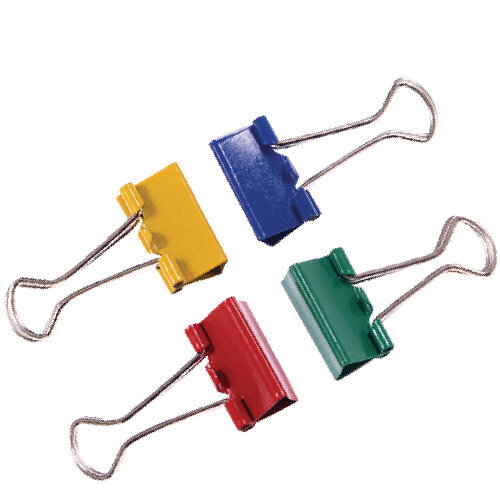  Q-Connect Foldback Clip 32mm Assorted (Pack of 10) KF03653 HuntOffice.ie