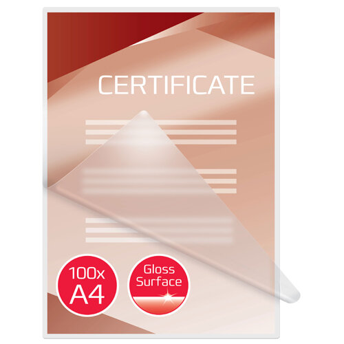 GBC A4 2x125 Micron Gloss Laminating Pouches, Pack of 100 Additional Image 2