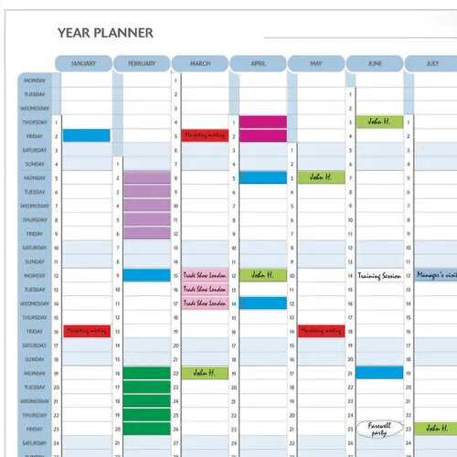 Exacompta Magnetic Perpetual Year Planner (Comes with magnets, magnet strips, pens and box) 56153E
