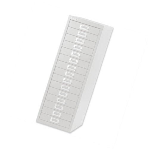 Bisley 15 Drawer Steel Storage Cabinet Chalk White Additional Image 2