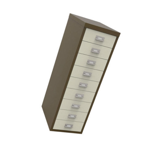 Bisley Multi-Drawer Cabinet 39 inches 9 Drawer Non-Locking Coffee/Cream 39/9 Additional Image 2